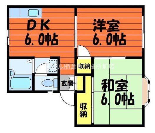 パークサイド酒津　B棟の物件間取画像